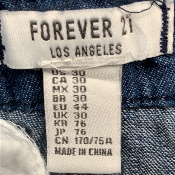 Forever 21 Wide Leg Jean Pants Dark Wash Size 30 - Picture 4 of 6